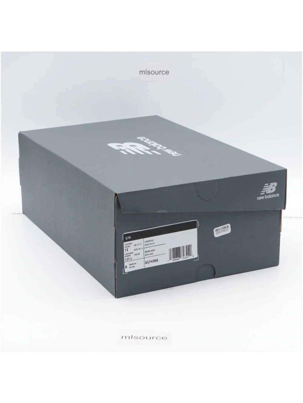 NEW Size 12 Men's New Balance 574 Sneakers U5742RG Calcium/Dark Silver Metallic